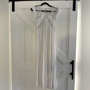Free People Maci dress white with silver sequin details